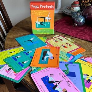 Yoga Pretzels Activity 40 Card Set Parent and Child Activities